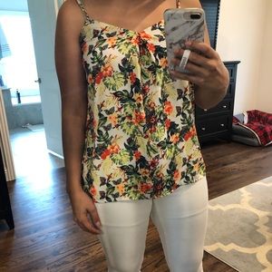 Floral spaghetti strap top